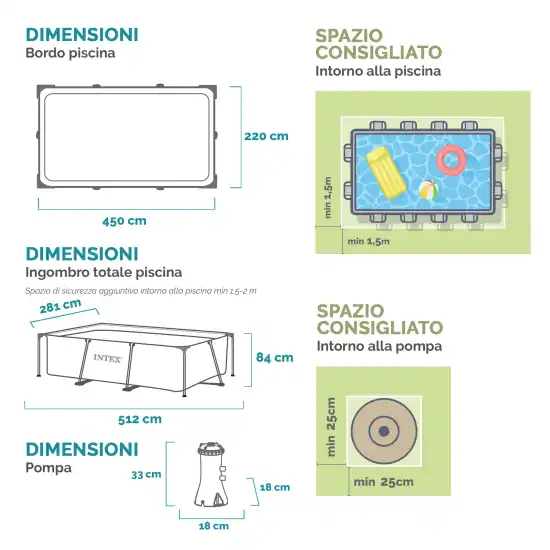 Bazen metalni okvir 4.50×2.20x84cm 5 Bazen metalni okvir 4.50x2.20x84cm - Slika 3